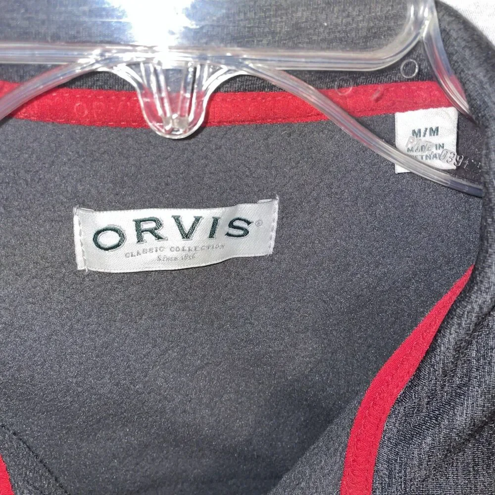 Orvis Mens Active Jacket Size Medium Gray Athleisure Outdoors Fishing